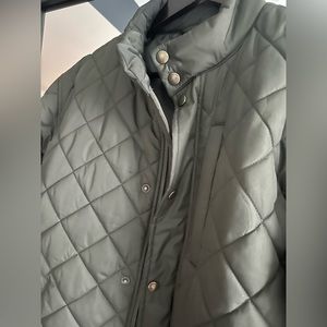 Banana Republic Diamond Quilted Jacket Sz S Sheltered Earth PERFECT Condition